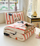 GobekUsa Cartoon Printed Summer Lightweight Cooling Blanket for Kids and Students.