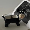 GobekUsa Cartoon Puppy Schnauzer Ceramic Storage Tray Home Decoration
