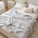 GobekUsa Cooling Summer Blanket | Soft & Breathable Natural Plant Comforter