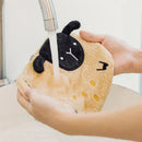 Cartoon sloth hand towels three piece plush kitchen dishcloth set by Decorbites