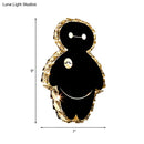 GobekUsa Cartoon Snow Man Wall Mount Light Fixture with Chrome Finish, LED Bedroom Lighting in Warm/White Light
