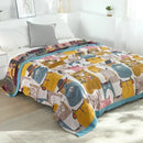 GobekUsa Cartoon Throw Blanket - Soft Cotton Summer Quilt for Beds and Sofas
