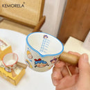 Cartoon white italian ceramic measuring cups kitchen strawberry set by Decorbites