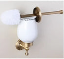 GobekUsa Carved Antique Bronze Brass Bathroom Accessories Set with Solid Bath Hardware