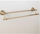GobekUsa Carved Antique Bronze Brass Bathroom Accessories Set with Solid Bath Hardware