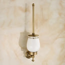 GobekUsa Carved Antique Bronze Brass Bathroom Accessories Set with Solid Bath Hardware
