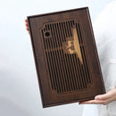 GobekUsa Bamboo Tea Tray: Natural, Rectangular Tea Board for Kung Fu Tea Set