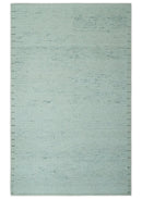 Carved Texture Modern Geometrical Bricks Design Ivory and Light Blue Hand Knotted 5x8 wool Area Rug by The Rug Decor