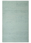 Carved Texture Modern Geometrical Design  Custom Made  Ivory and Light Blue Wool Area Rug
