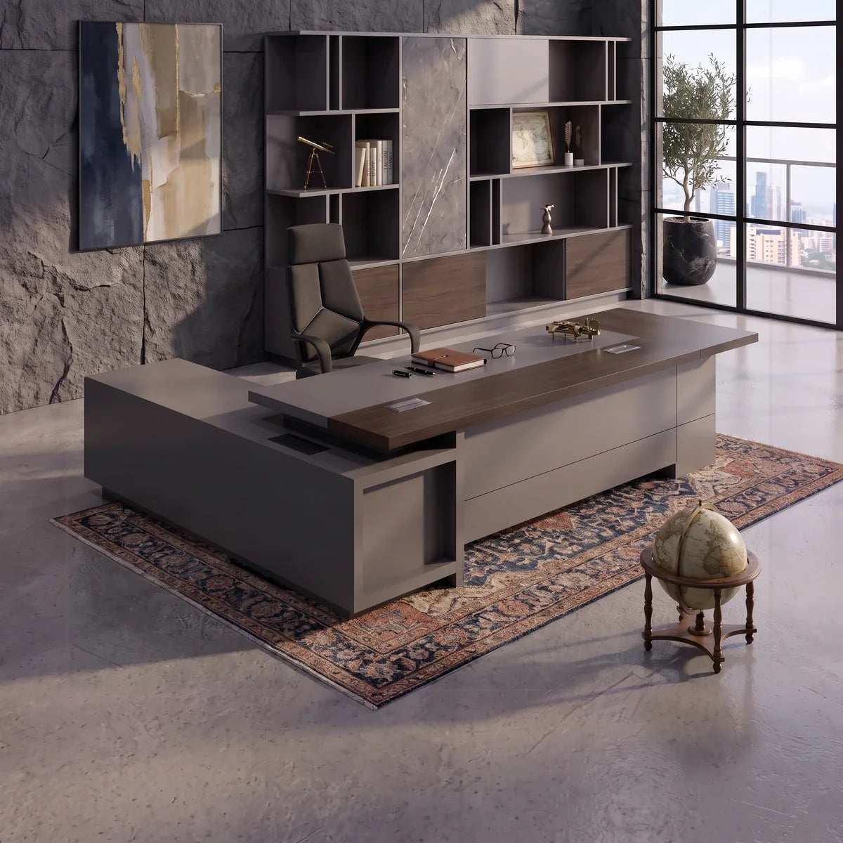 Carwin · Modern L-Shaped Executive Desk, photo 2 of 16