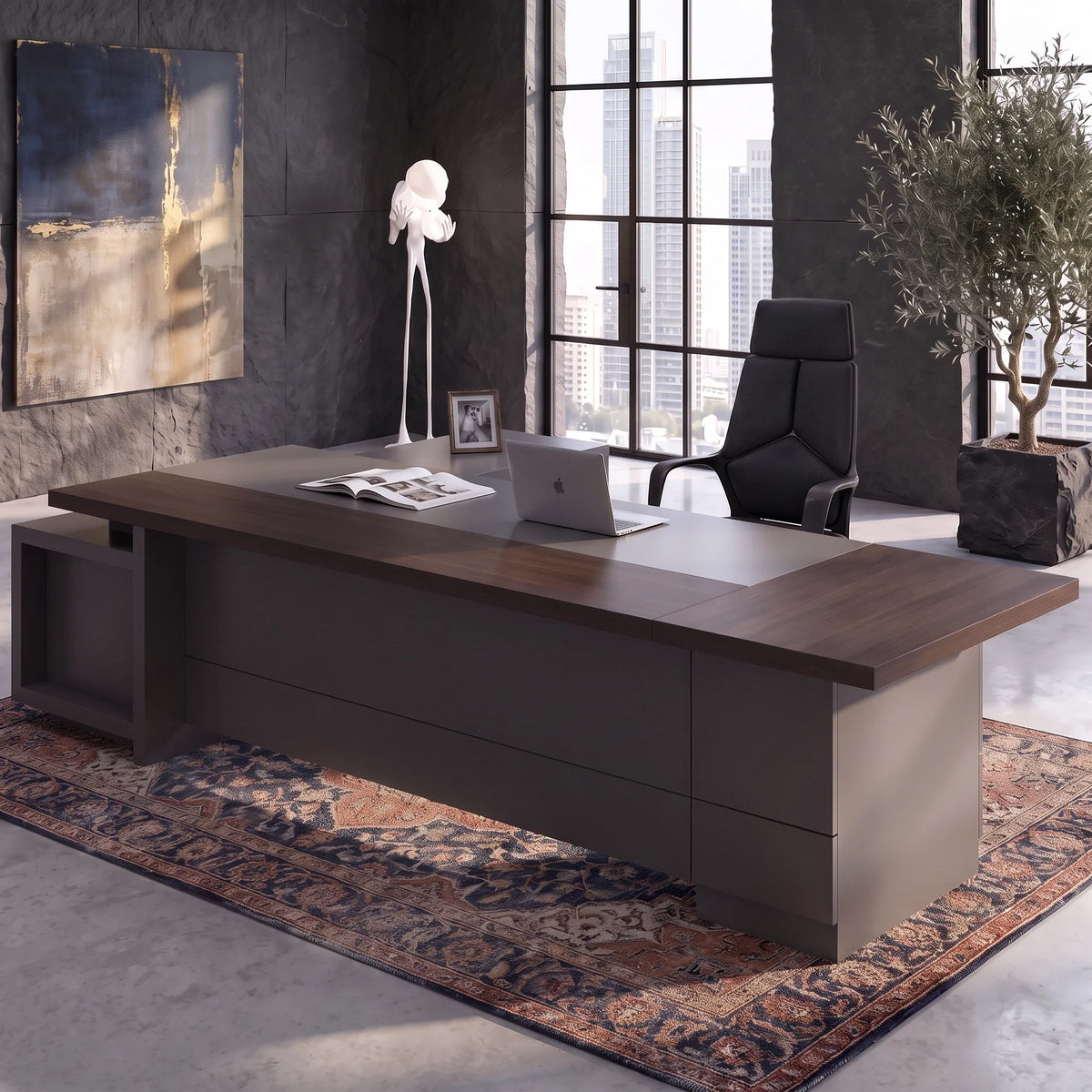 Carwin · Modern L-Shaped Executive Desk, photo 4 of 16