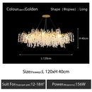 GobekUsa Circular Crystal Chandelier Living Room Pendant Lights LED Indoor Decoration