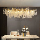 GobekUsa Circular Crystal Chandelier Living Room Pendant Lights LED Indoor Decoration