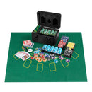 Casino Poker Chips with 600 Pieces Chips Texas Holdem Poker Chip Set-Black