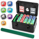 Casino Poker Chips with 600 Pieces Chips Texas Holdem Poker Chip Set-Black by LJGDeals