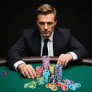Casino Poker Chips with 600 Pieces Chips Texas Holdem Poker Chip Set-Black by LJGDeals