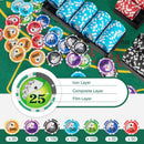Casino Poker Chips with 600 Pieces Chips Texas Holdem Poker Chip Set-Black by LJGDeals