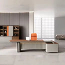 Caster · Modern L-Shaped Executive Desk