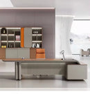 Caster · Modern L-Shaped Executive Desk