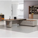 Caster · Modern L-Shaped Executive Desk
