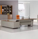 Caster · Modern L-Shaped Executive Desk