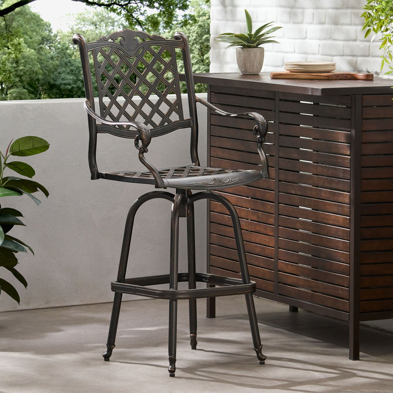 Cast Aluminum Bar Stool - Copper, photo 4 of 4