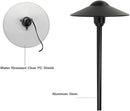 Cast Aluminum Low Voltage Landscape Lighting Pathway Lights Included Ground Spike,Wire Connectors Free Replaceable 3 Watts G4 LED Bulb Warm White 2-Pack
