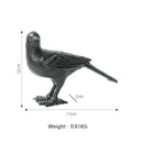 Cast iron bird decoration elegant living room figurine by Decorbites