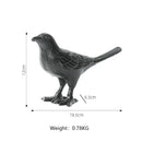 Cast iron bird decoration elegant living room figurine by Decorbites