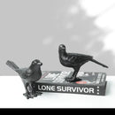 Cast iron bird decoration elegant living room figurine by Decorbites