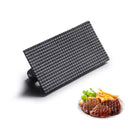 GobekUsa Cast Iron Steak Press Plate with Wooden Handle - Rectangular Meat Press Tool