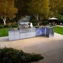 Castelle Flame Montclair 58-Inch 6-Burner 96K BTU Gas Outdoor Liquid Propane Grill Island With Wine Cooler And Rotisserie (SAK31642) by SAKSBY WHOLESALE