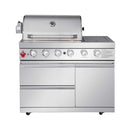 Castelle Flame Deluxe 4-Burner 72000 BTU Stainless Steel Liquid Propane Grill Island (SAK31425)