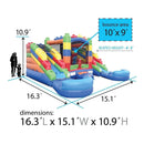 16FT Castle Bounce House With Dual Slides, Blower And Pool Combo (SAK56319) by SAKSBY WHOLESALE