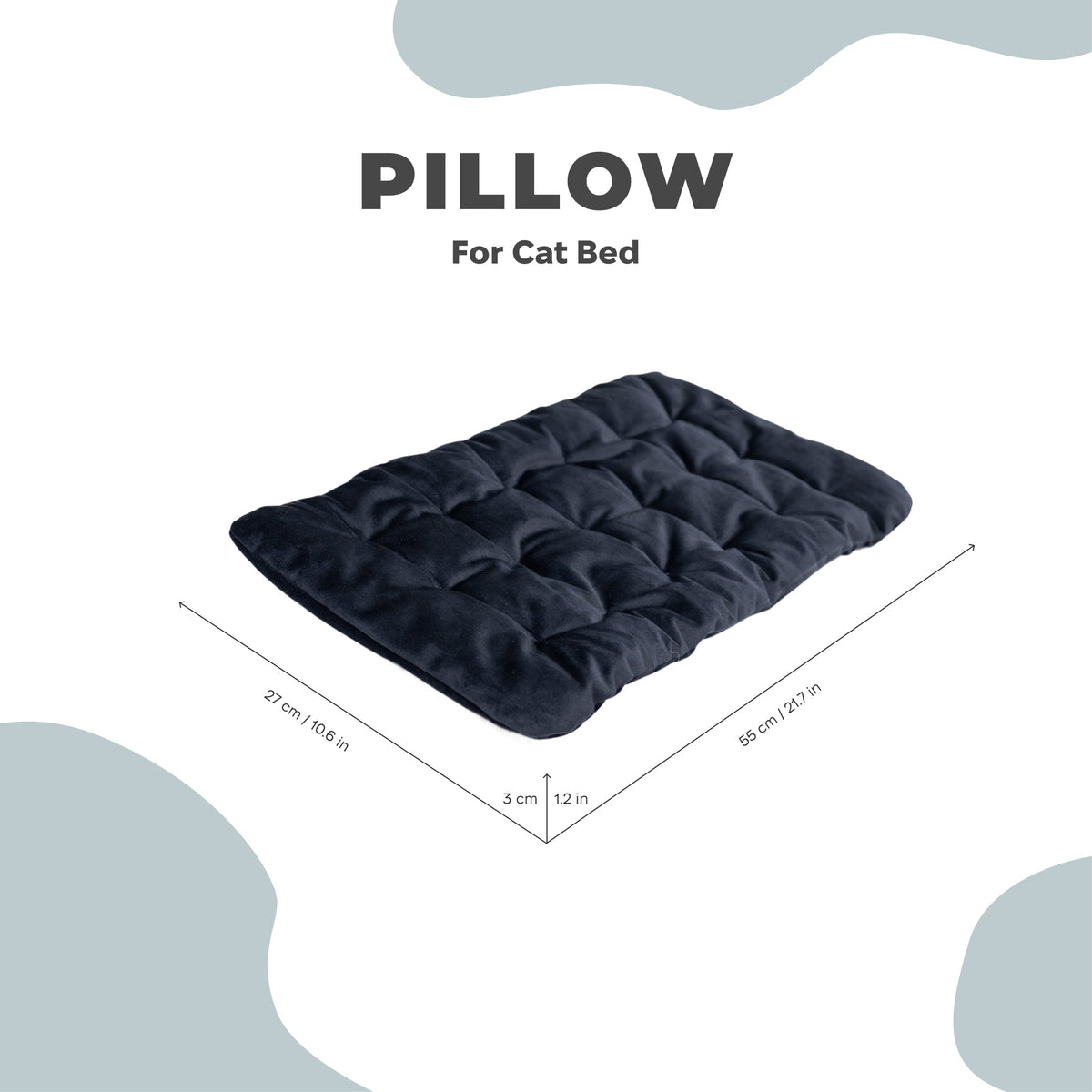Sleeping Cat Pillow - Black, photo 3 of 3