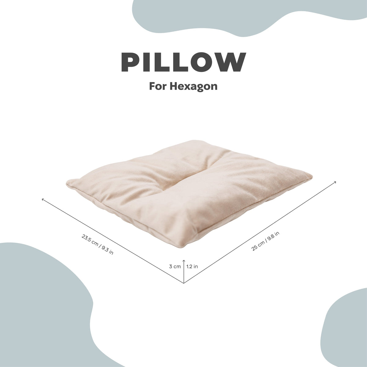 Cat Cushion Pillow - Beige, photo 2 of 2