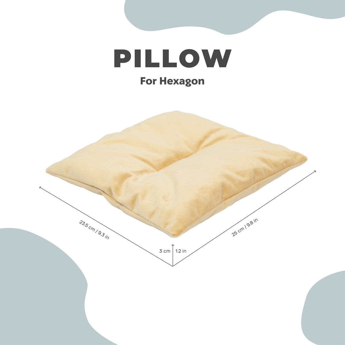 Cat Cushion Pillow - Yellow, photo 3 of 3
