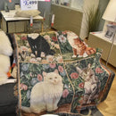 GobekUsa Cat Sunflower Knitted Sofa Cover - Multi-functional Blanket, Bed Cover, Floor Mat, and Tapestry for Home Decor.