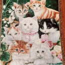 GobekUsa Cat Sunflower Knitted Sofa Cover - Multi-functional Blanket, Bed Cover, Floor Mat, and Tapestry for Home Decor.