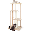 Wooden Multi-level Modern Cat Tower with Scratching Board and Post by LJGDeals