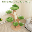 50 Inch Pine Shape Cat Tree for Indoor Cats with Sisal Scratching Board-Green by LJGDeals