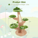 50 Inch Pine Shape Cat Tree for Indoor Cats with Sisal Scratching Board-Green by LJGDeals