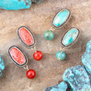 Catalina Orange Sponge Coral Golden Clip-On Earrings