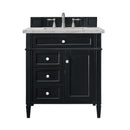 James Martin Brittany 30" Single Bathroom Vanity, Black Onyx