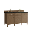 James Martin Brittany 60" Double Bathroom Vanity, Pecan