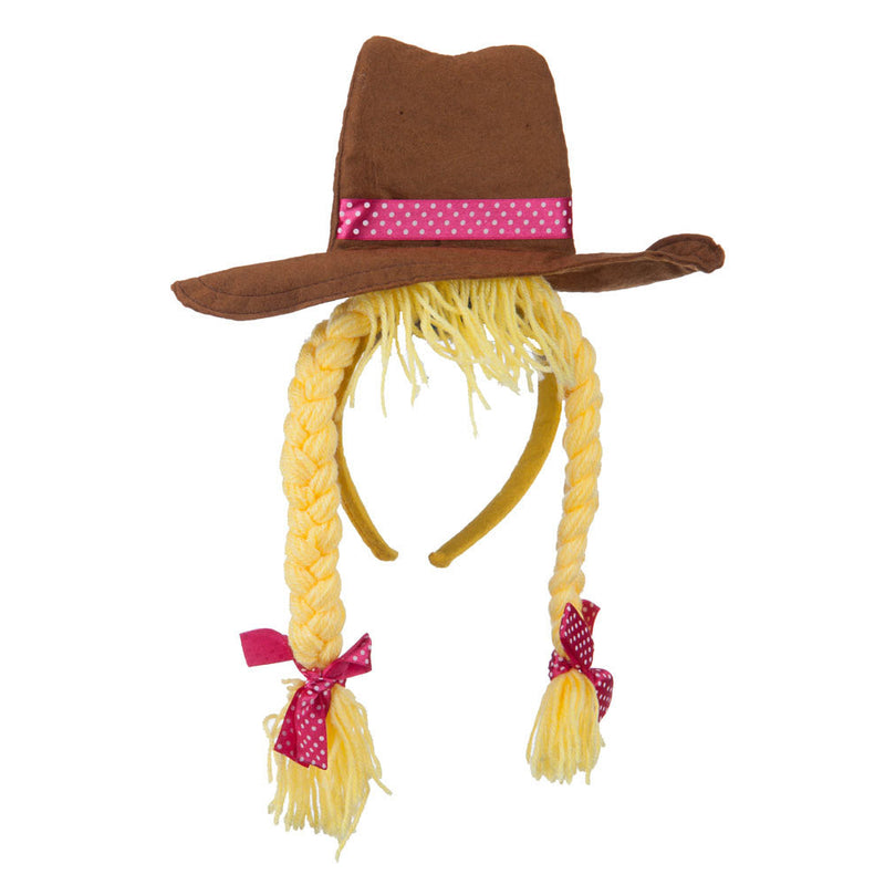 Cowgirl Headband with Braids