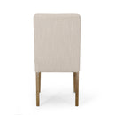 Contemporary Dining Chair with Upholstered Seating and Tapered Legs by HouseOfZazla