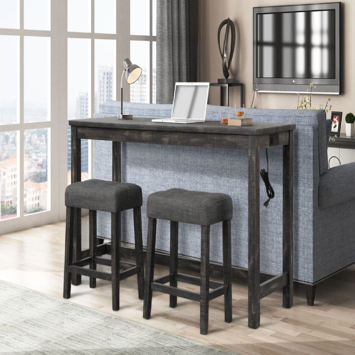 Transitional Backless Counter Stool (Set of 2), photo 7 of 8