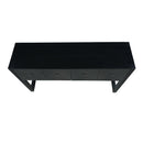 Geometric Carved Console Table With 3 Soft Close Drawers by HouseOfZazla