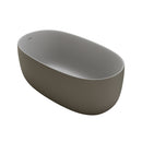 47'' Freestanding Bathtub Resin Stone Soaking Bathtub